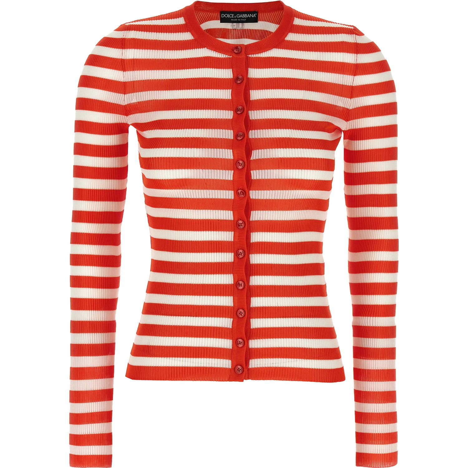 Orange Viscose Cardigan