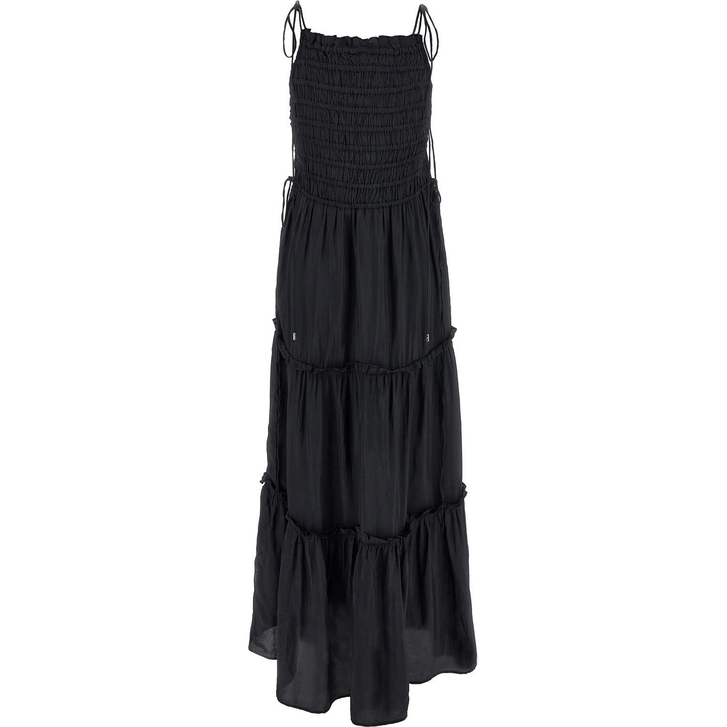 Gray Viscose Long Dress