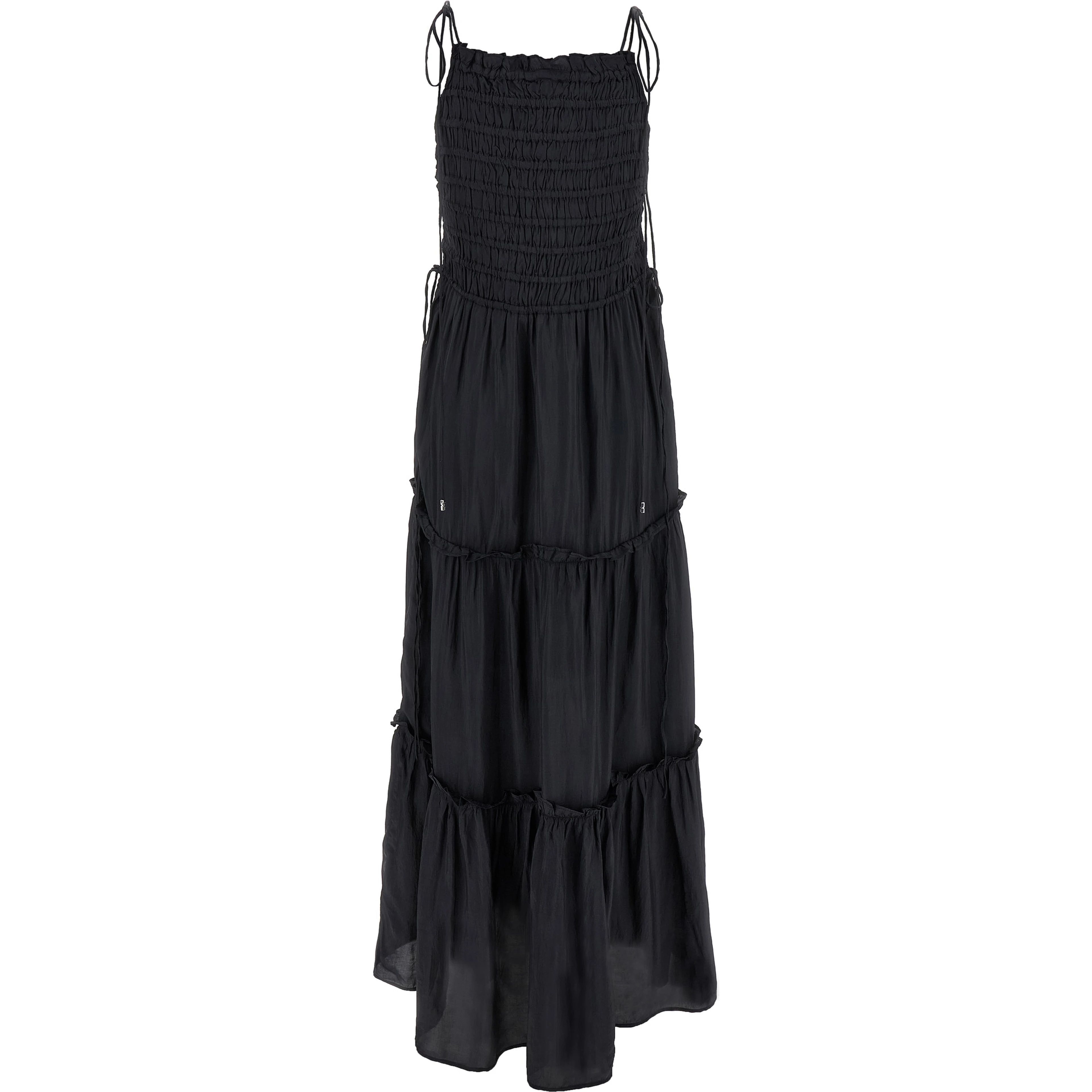 Gray Viscose Long Dress