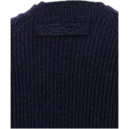 Blue Wool Cardigan
