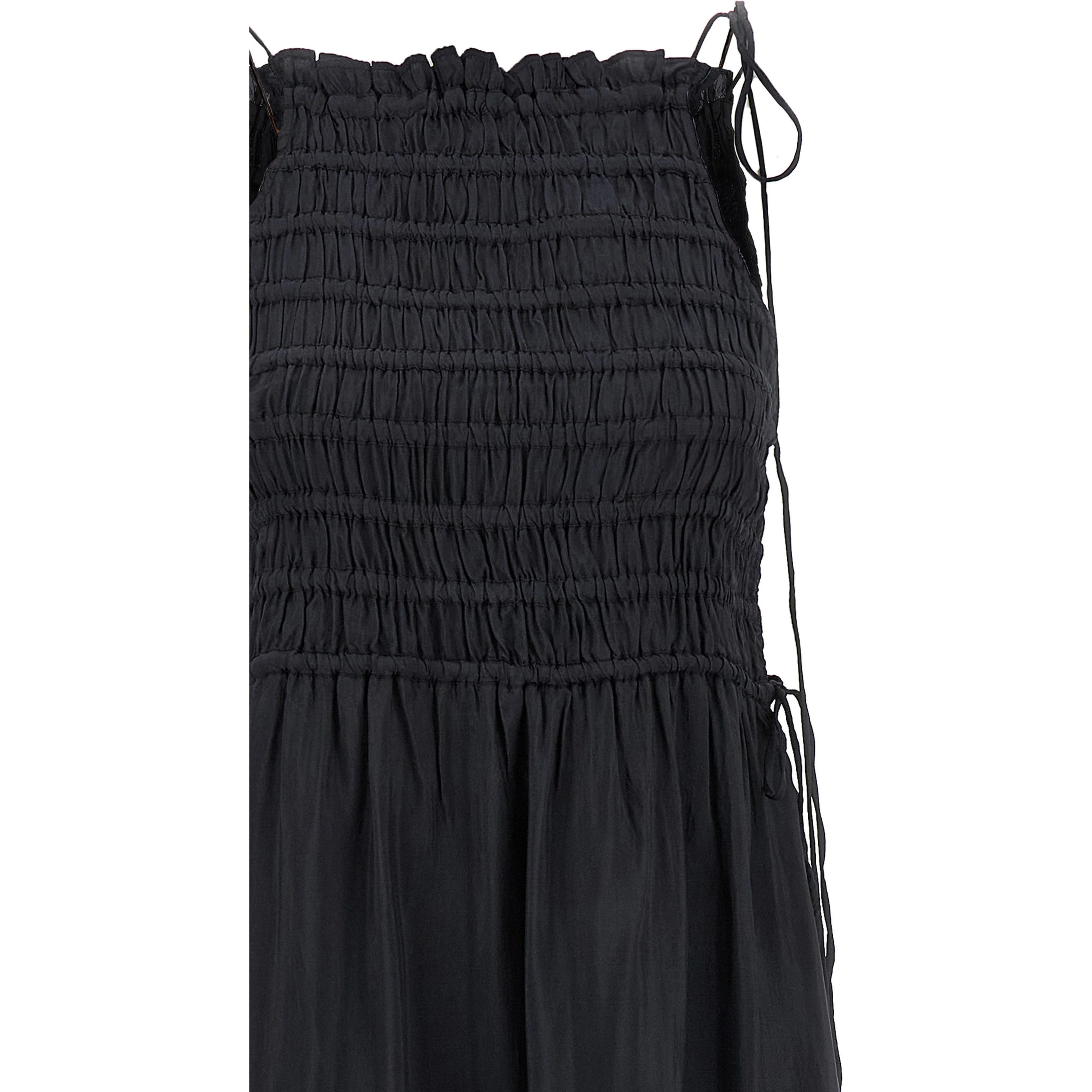 Gray Viscose Long Dress
