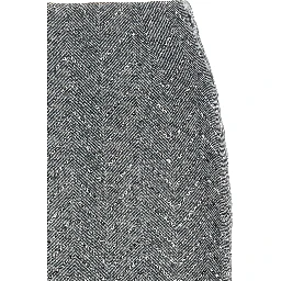 Gray Silk Midi Skirt