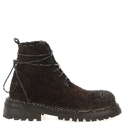 Brown Cotton Chelsea Boots