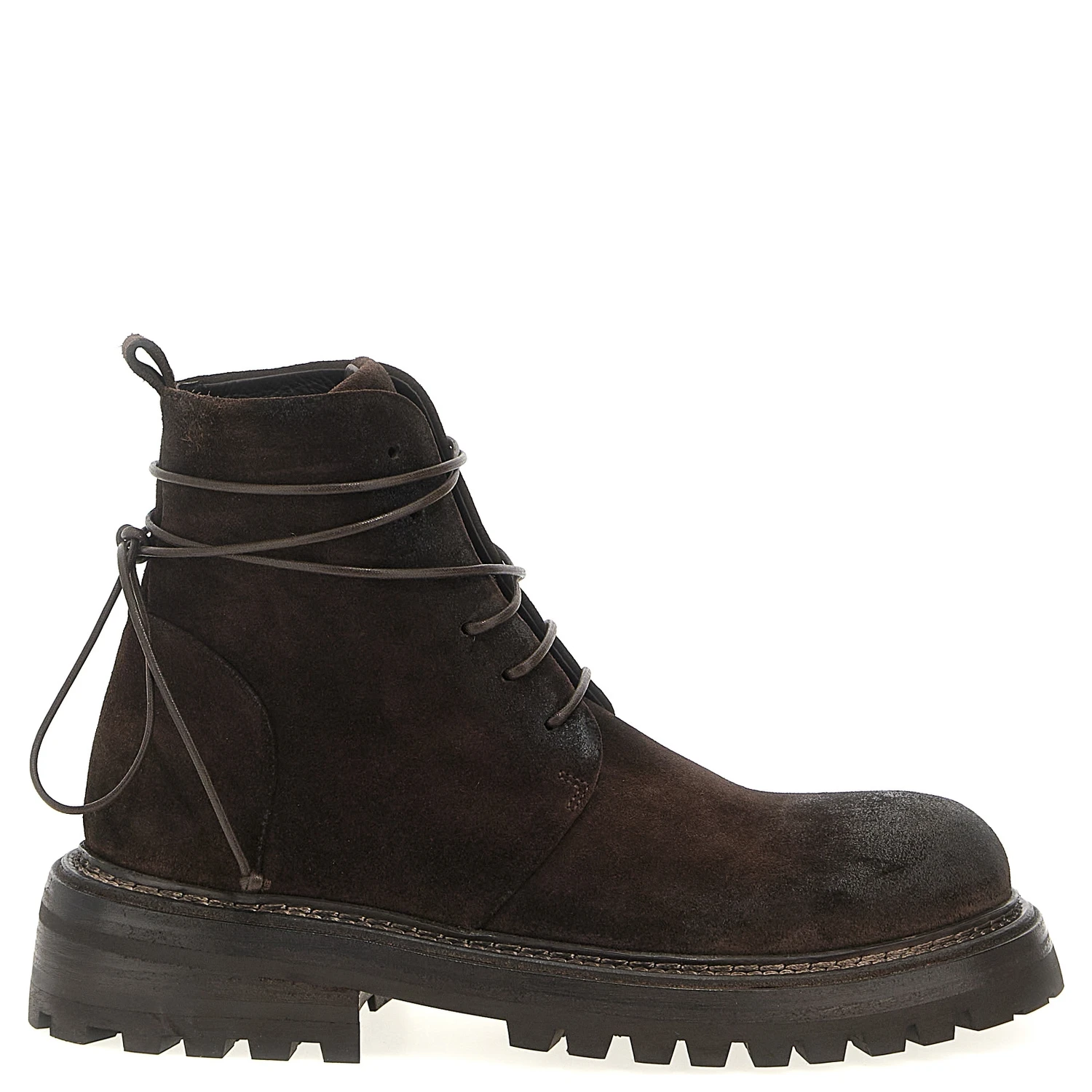 Brown Cotton Chelsea Boots
