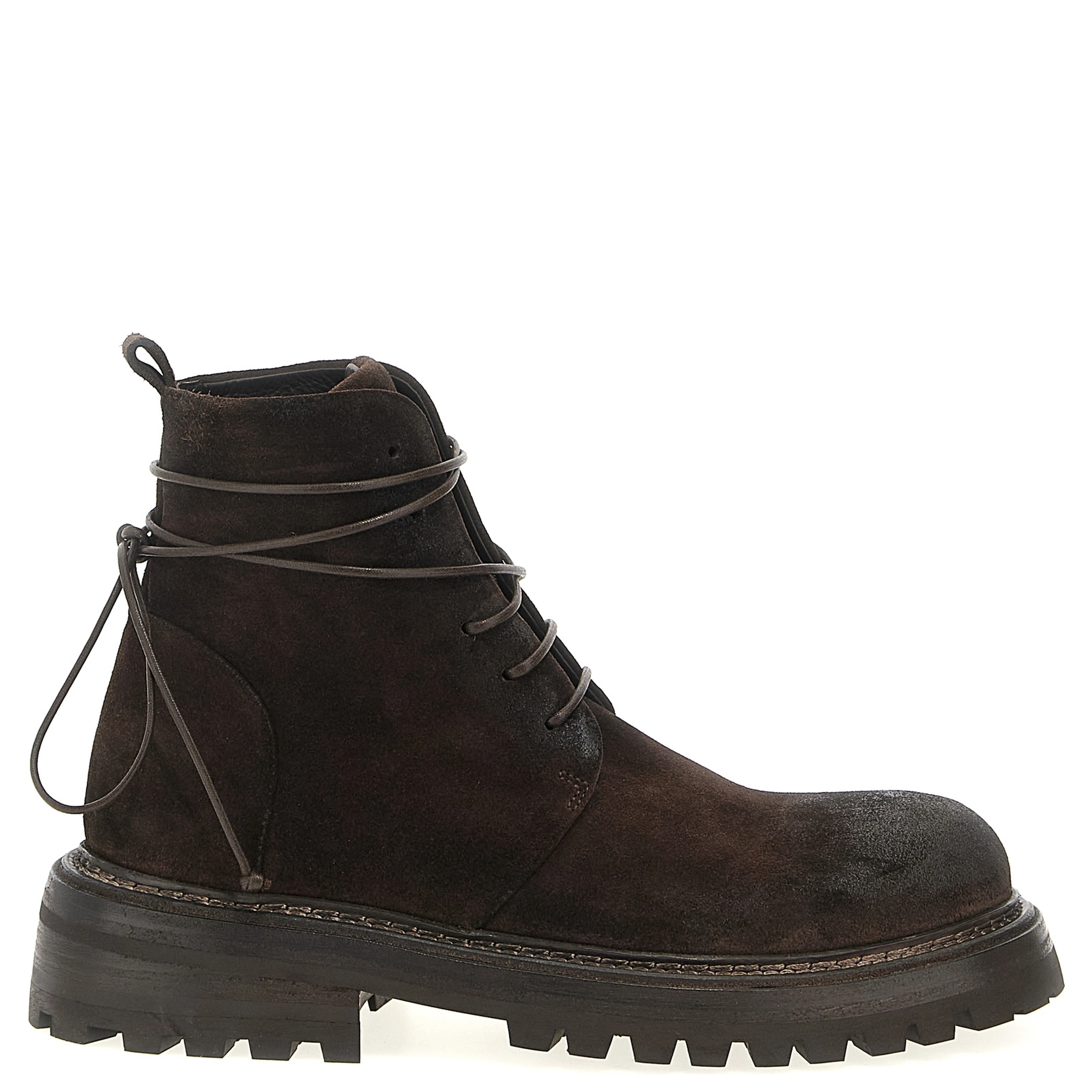 Brown Cotton Chelsea Boots