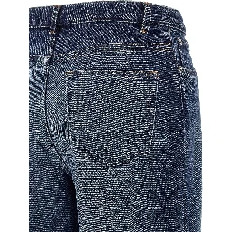 Blue Cotton Jeans Denim