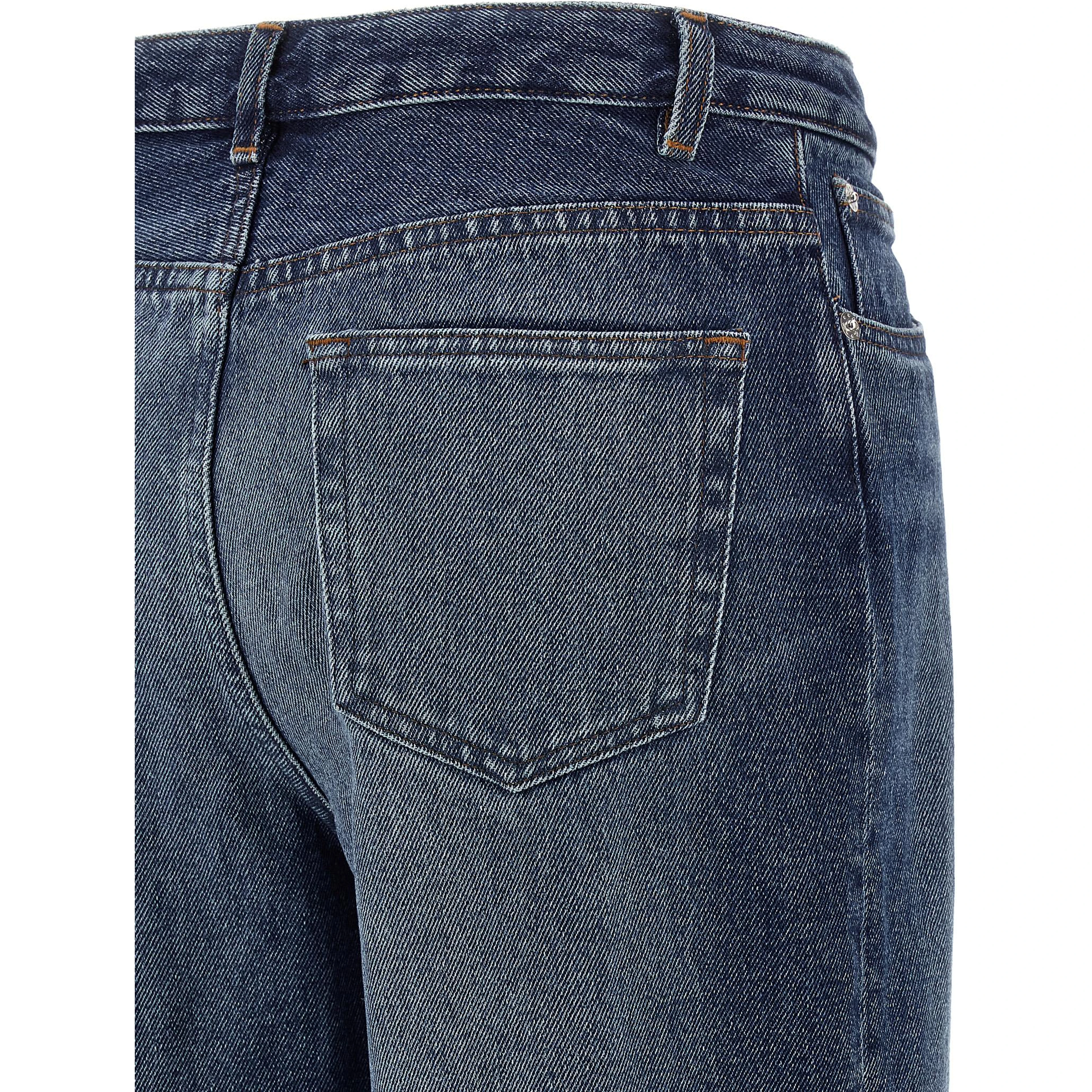Blue Cotton Jeans Denim