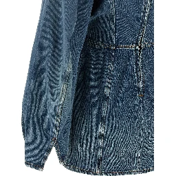 Blue Cotton Short Dress