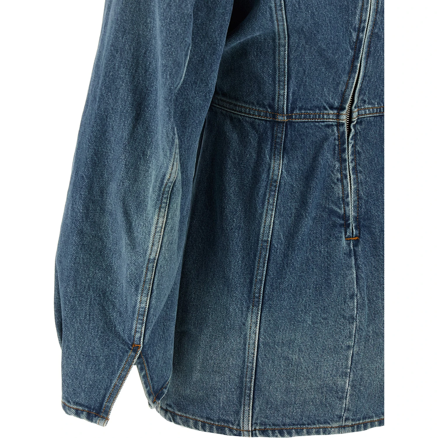 Blue Cotton Short Dress