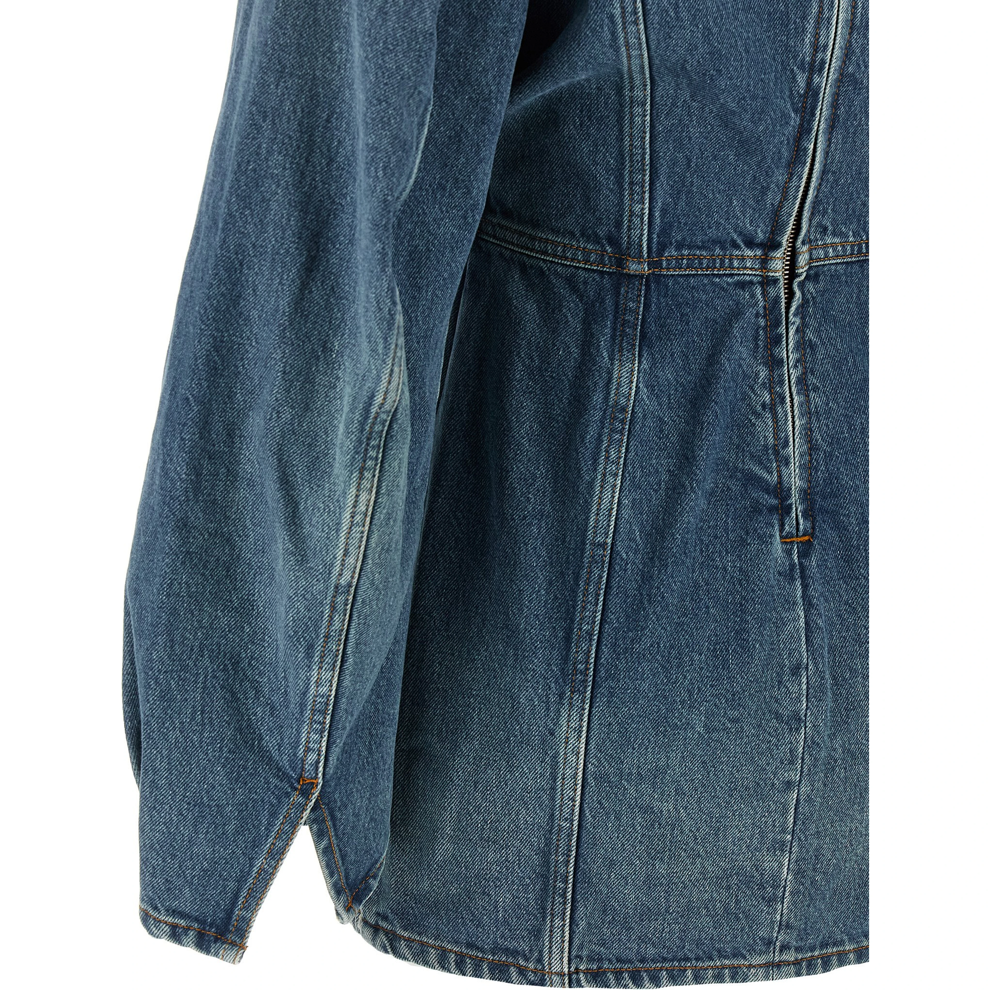 Blue Cotton Short Dress