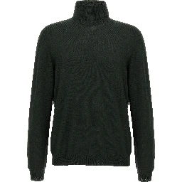 Bicolor Virgin Wool Cardigan