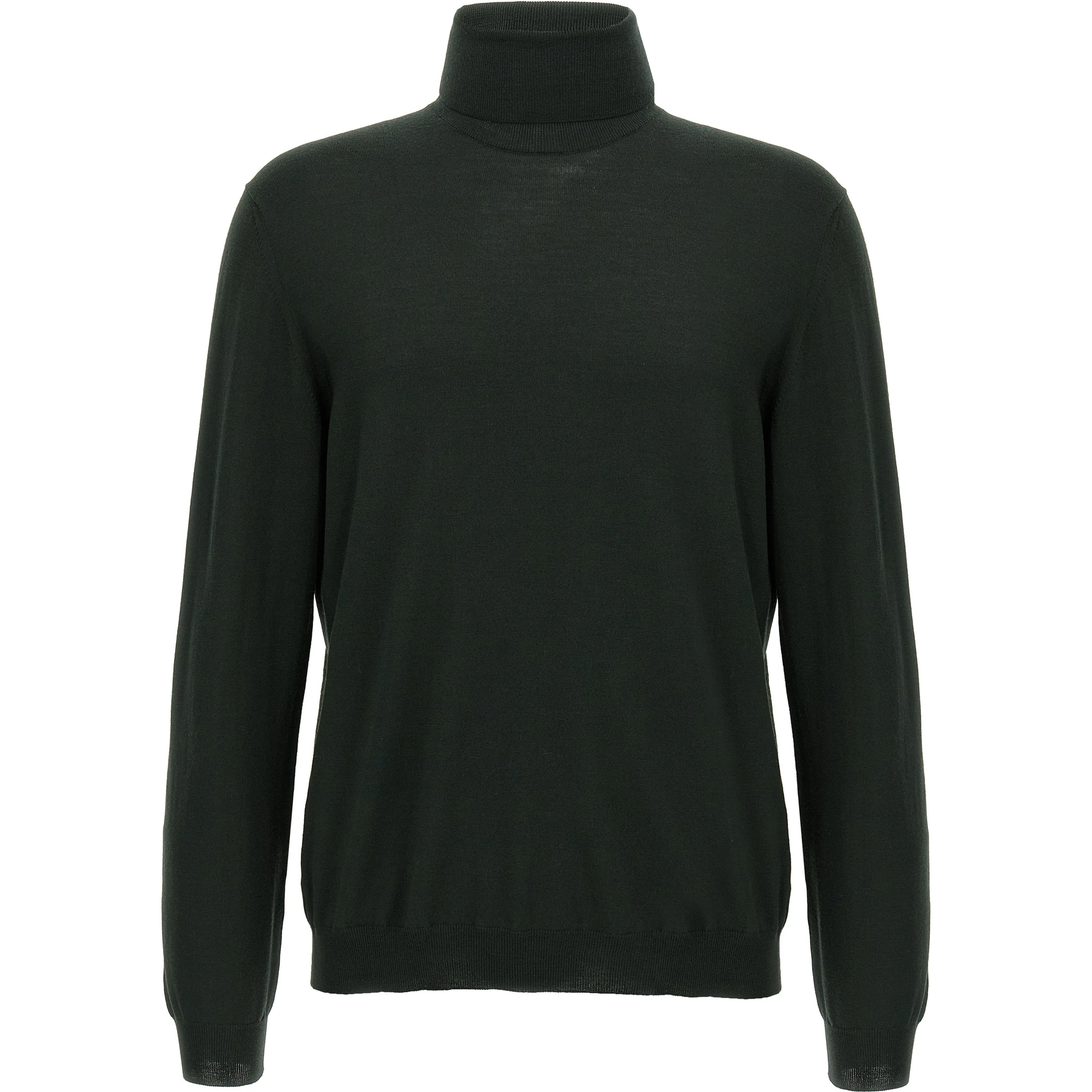 Bicolor Virgin Wool Cardigan