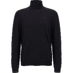 Blue Virgin Wool Cardigan