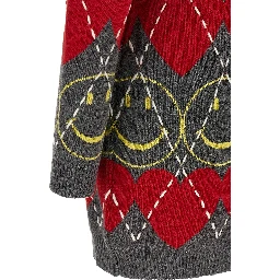 Multicolor Wool Short Dress