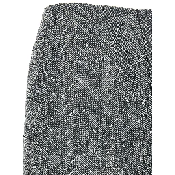 Gray Silk Midi Skirt