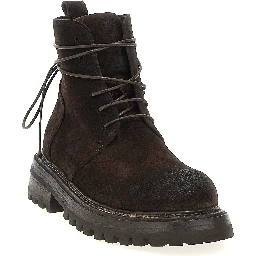 Brown Cotton Chelsea Boots