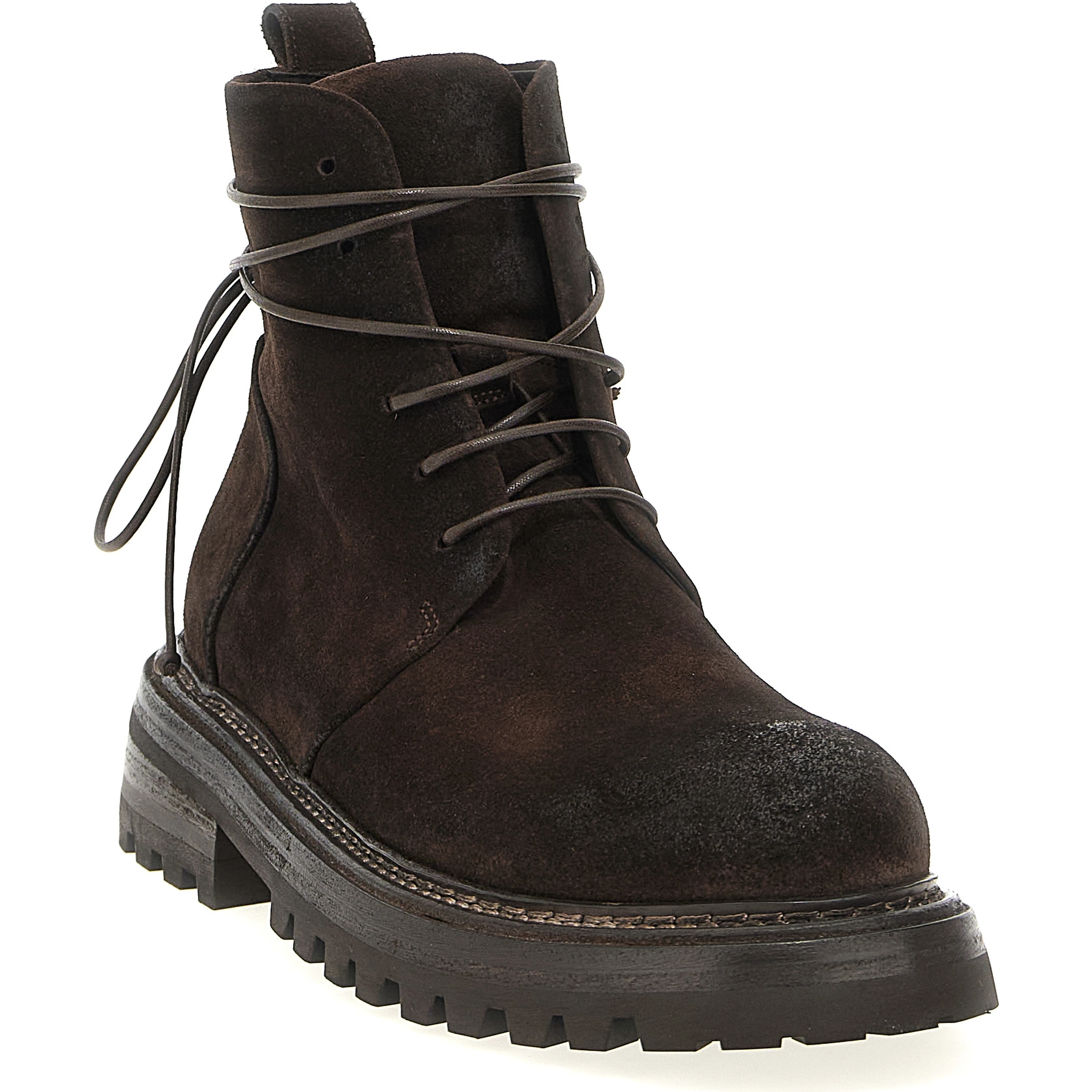 Brown Cotton Chelsea Boots