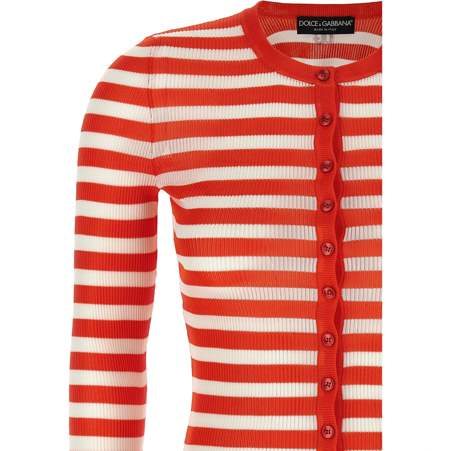 Orange Viscose Cardigan