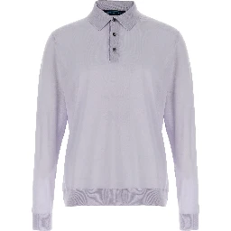 Blue Wool Polo Shirt