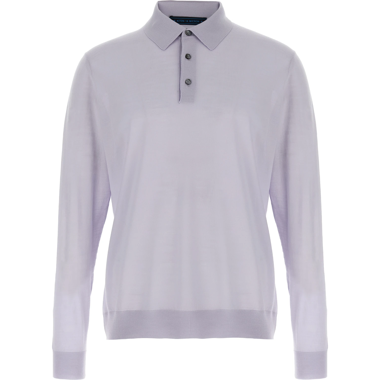 Blue Wool Polo Shirt