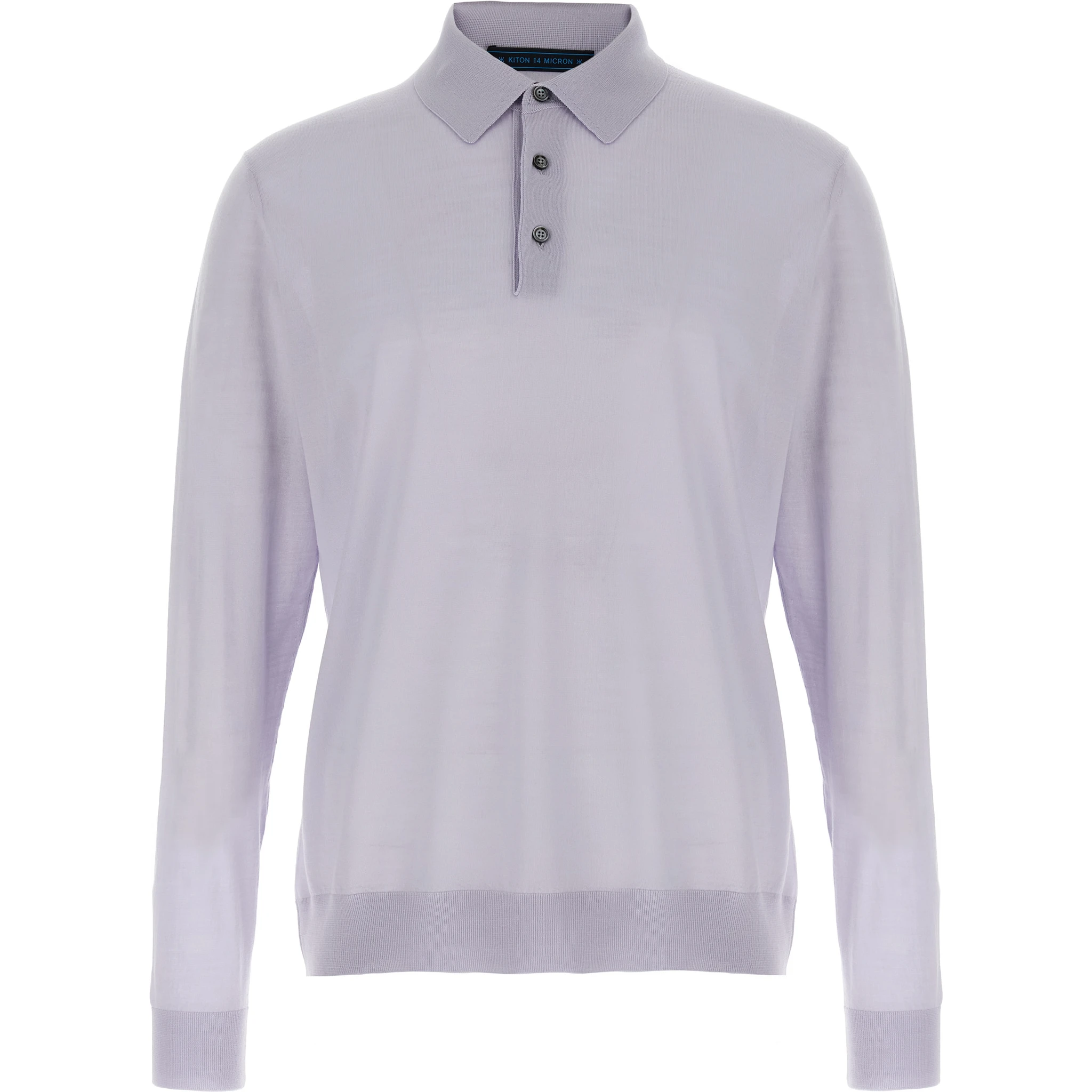 Blue Wool Polo Shirt