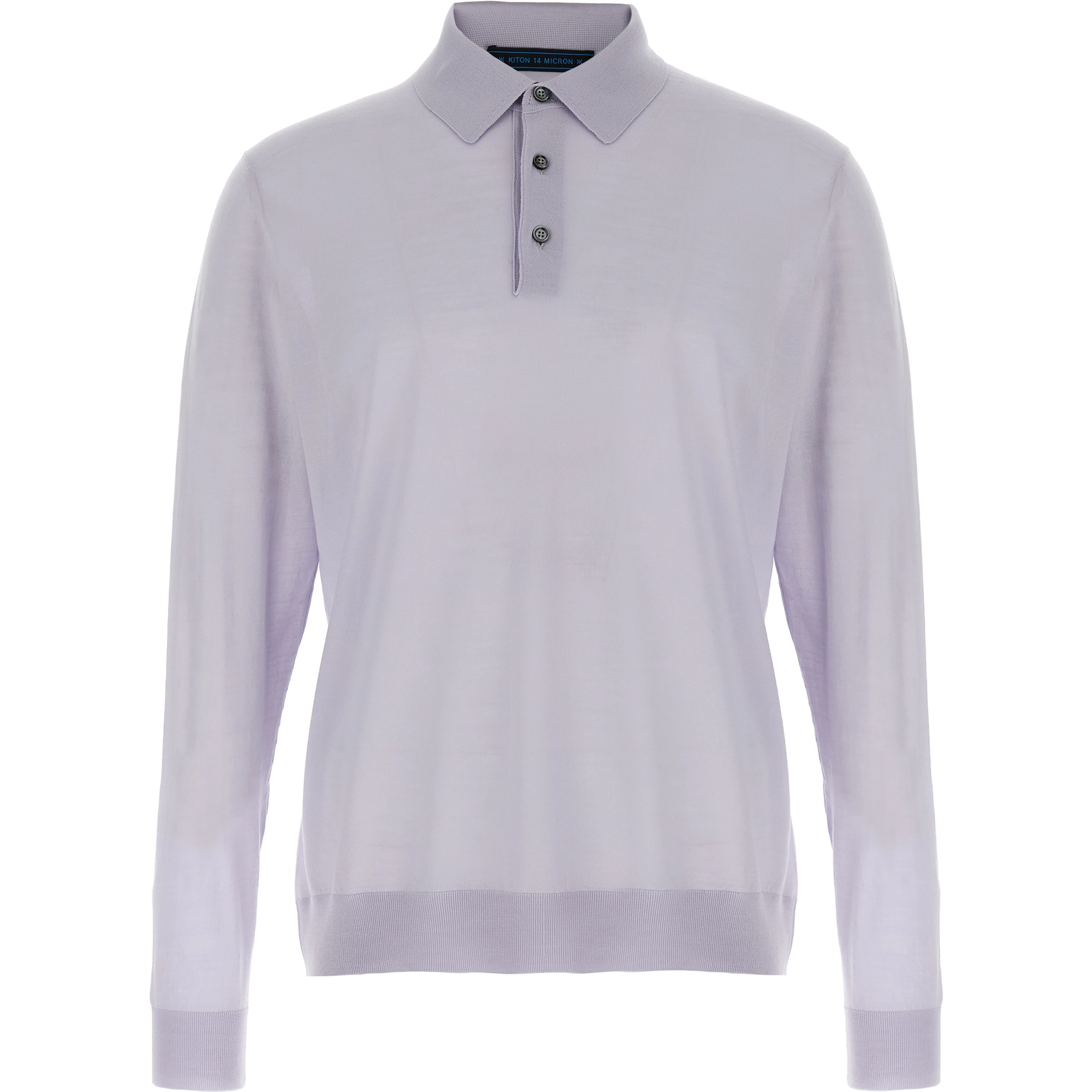 Blue Wool Polo Shirt