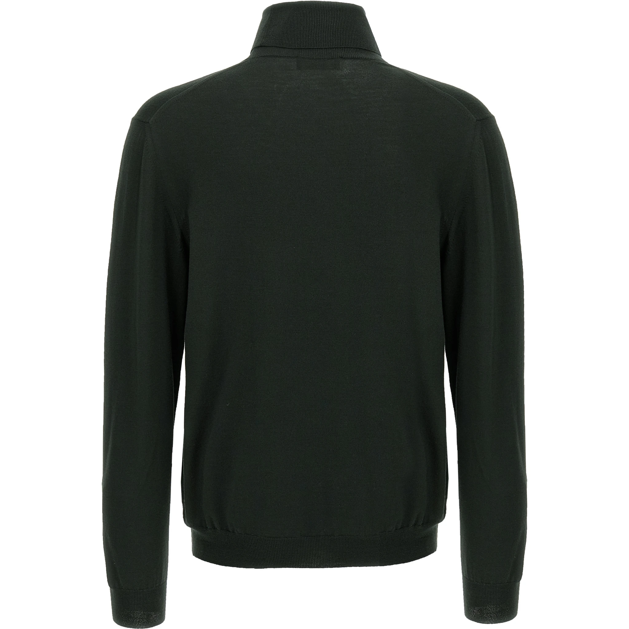 Bicolor Virgin Wool Cardigan