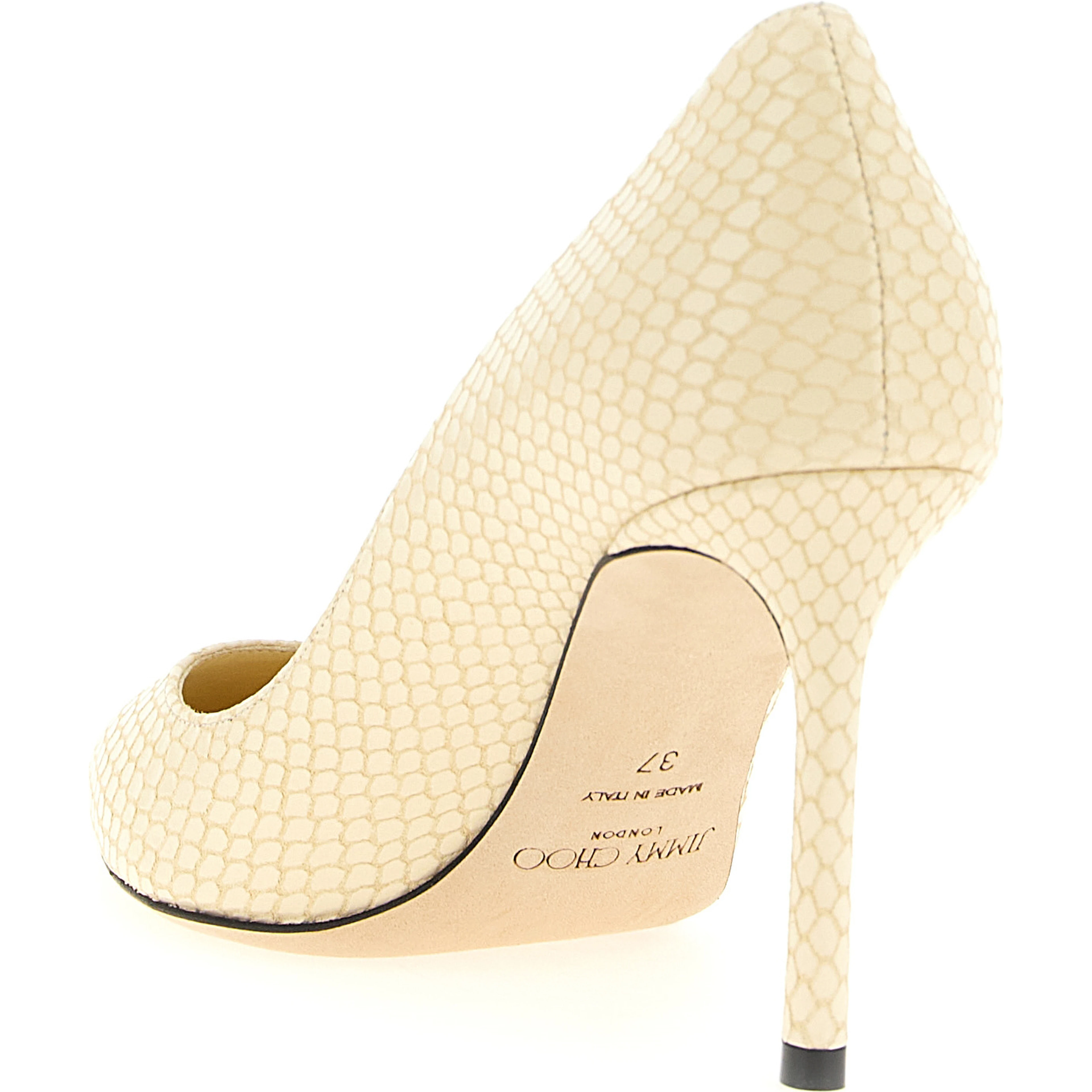 Bicolor Leather High Heel Pumps