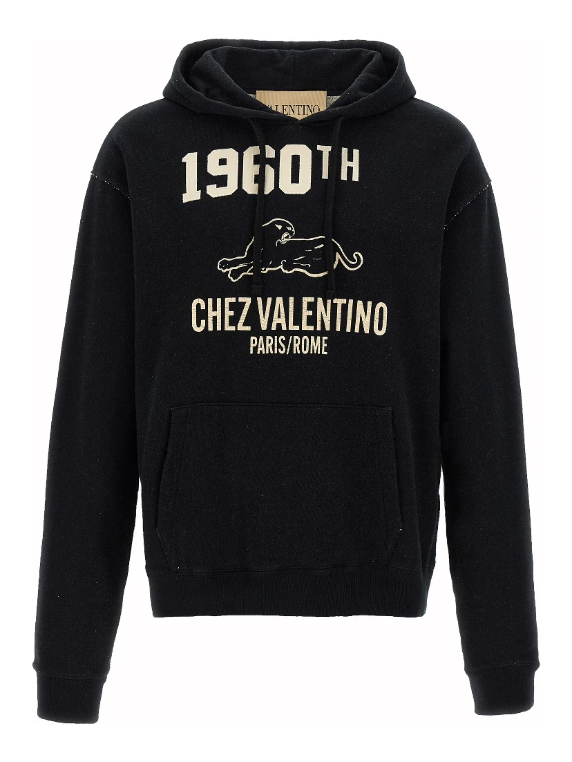 Black Cotton Sweatshirt