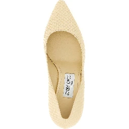 Bicolor Leather High Heel Pumps
