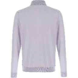 Blue Wool Polo Shirt