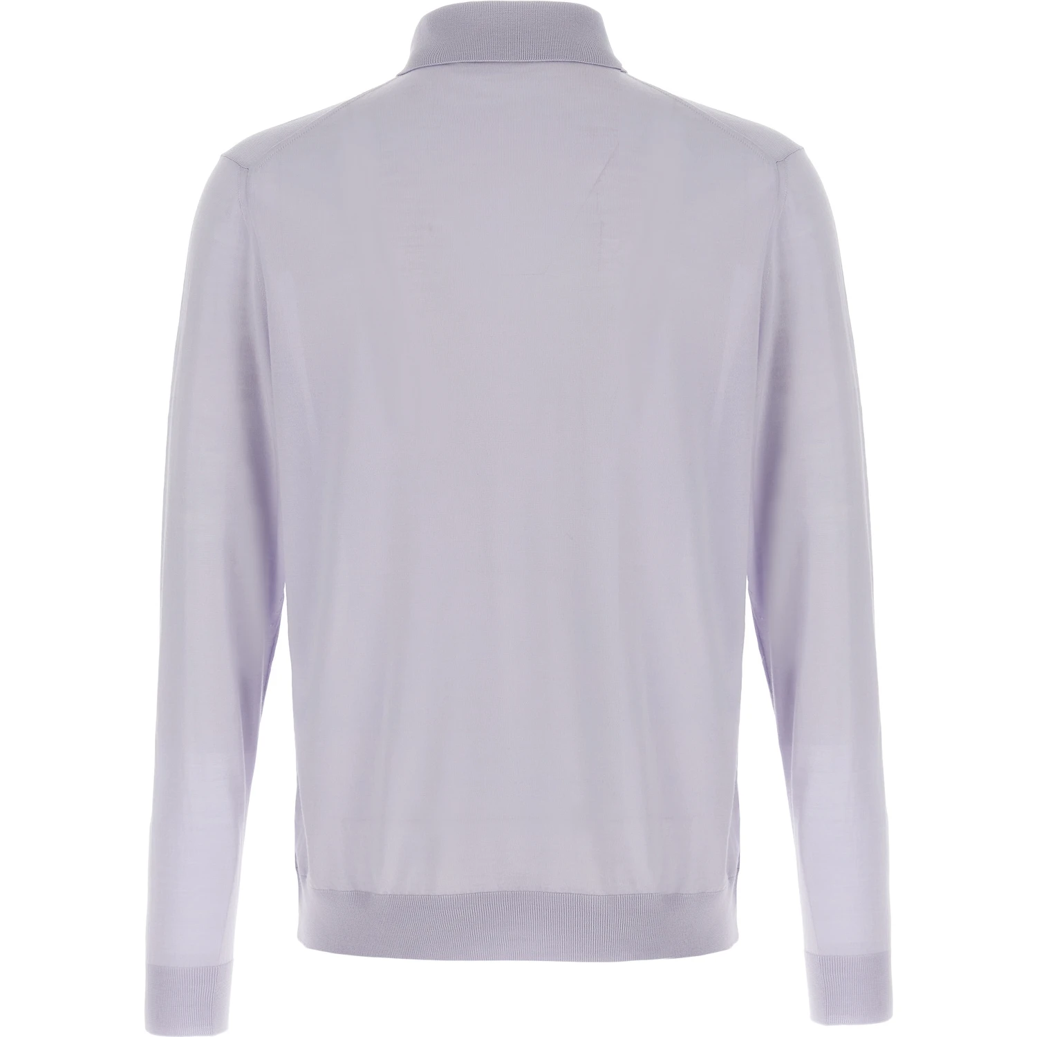 Blue Wool Polo Shirt