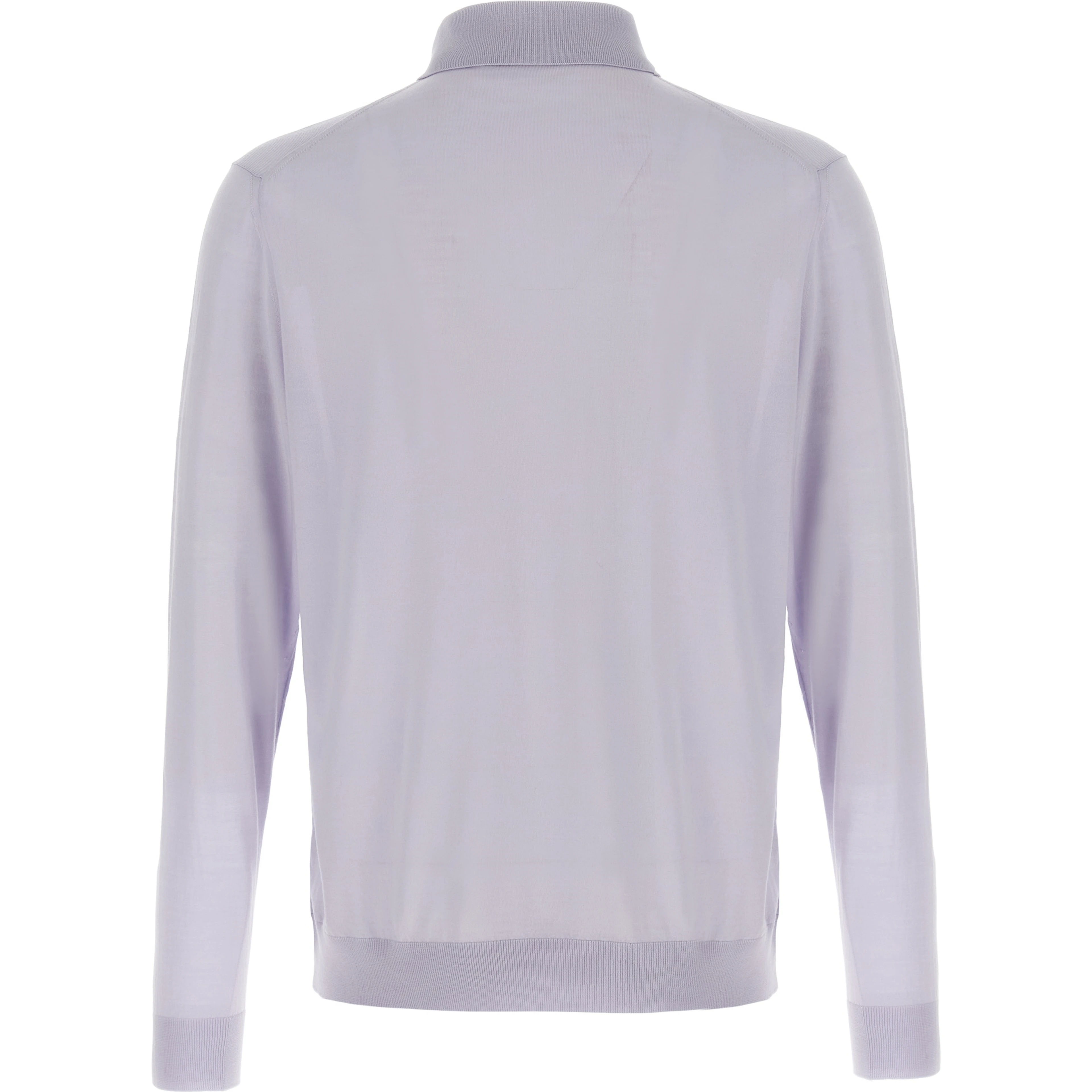 Blue Wool Polo Shirt