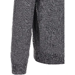 Gray Virgin Wool Polo Shirt