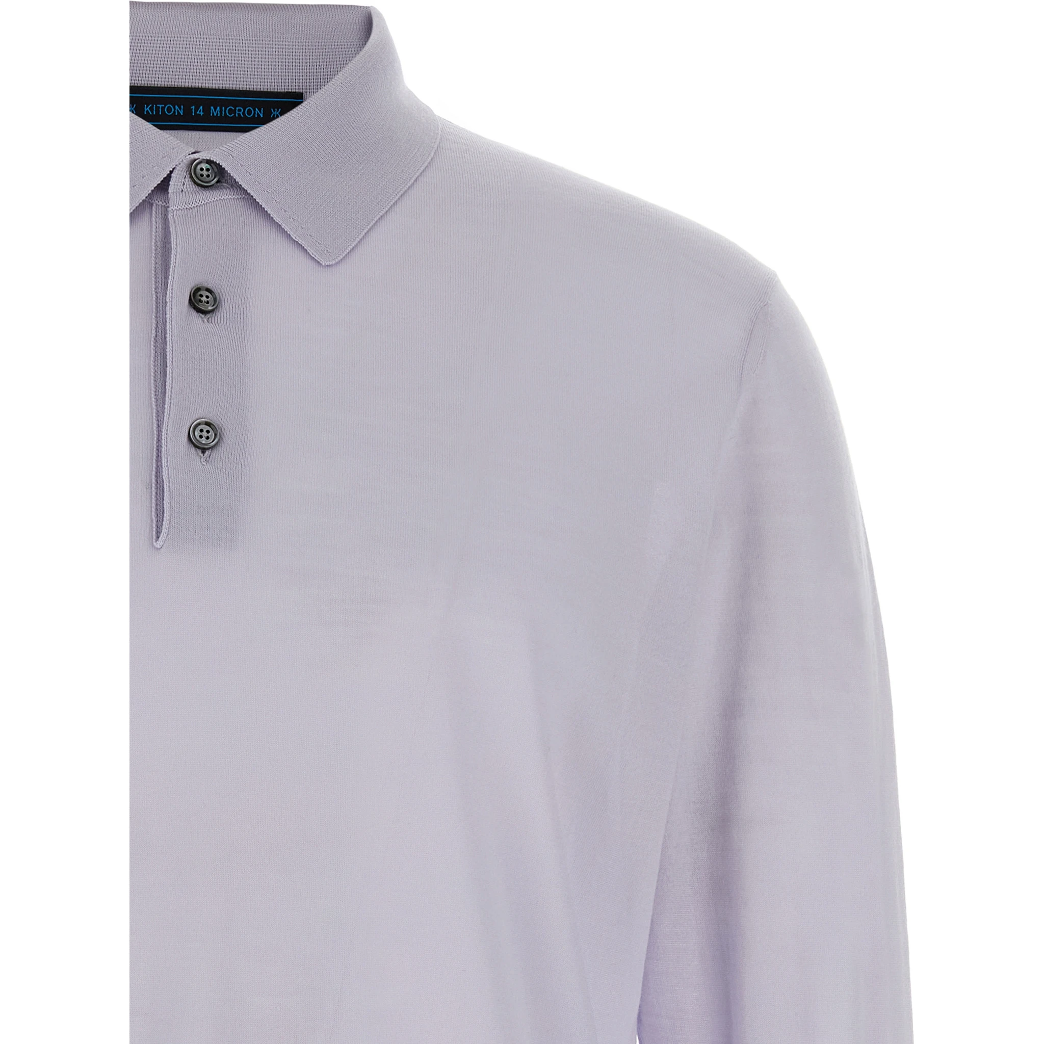 Blue Wool Polo Shirt