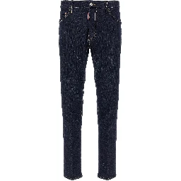 Blue Cotton Slim Fit Jeans