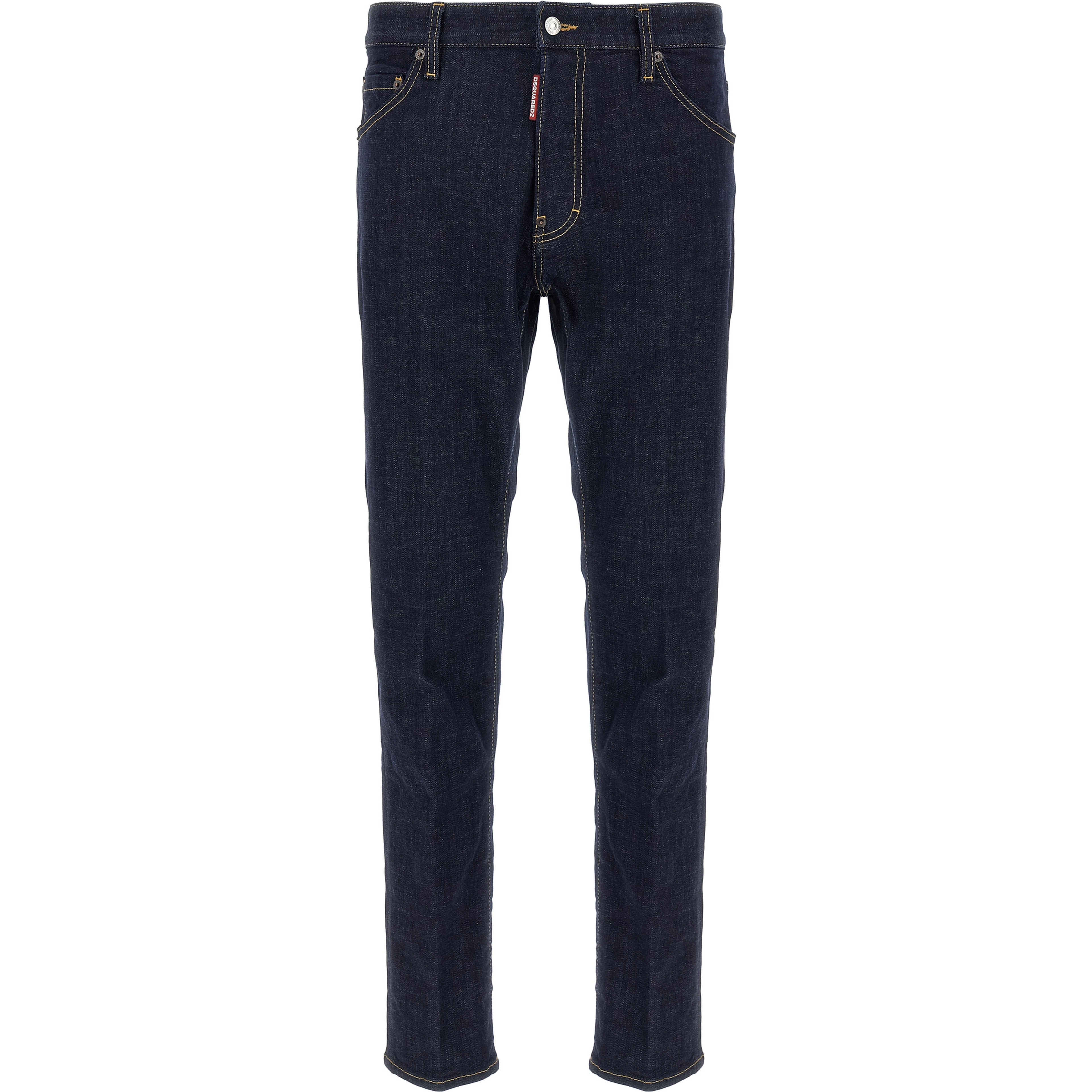Blue Cotton Slim Fit Jeans