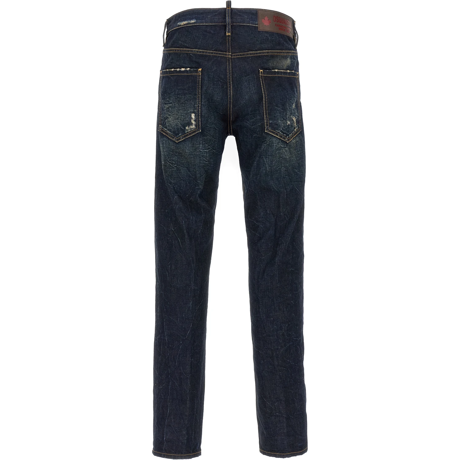Blue Cotton Slim Fit Jeans