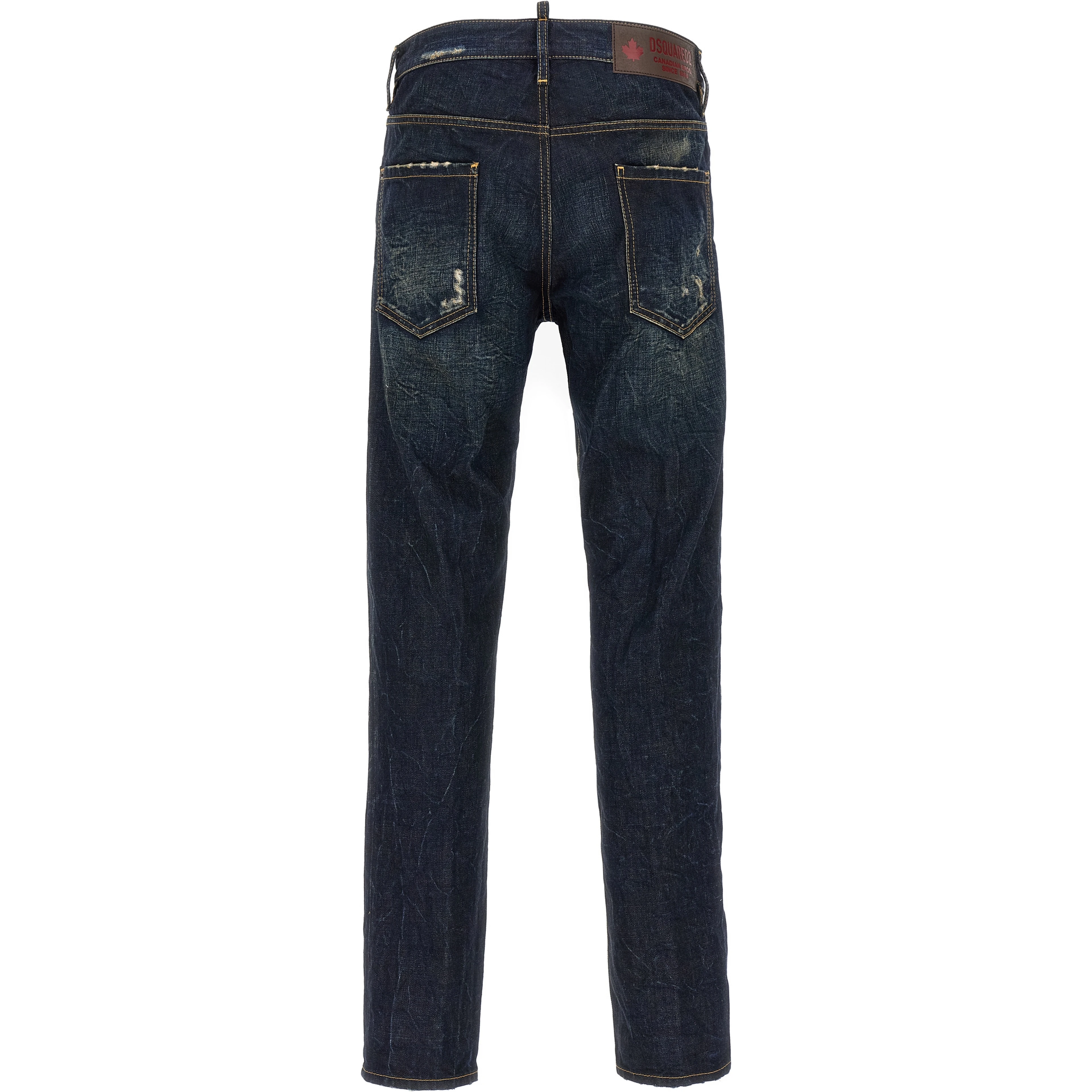 Blue Cotton Slim Fit Jeans