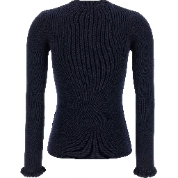 Blue Virgin Wool Cardigan
