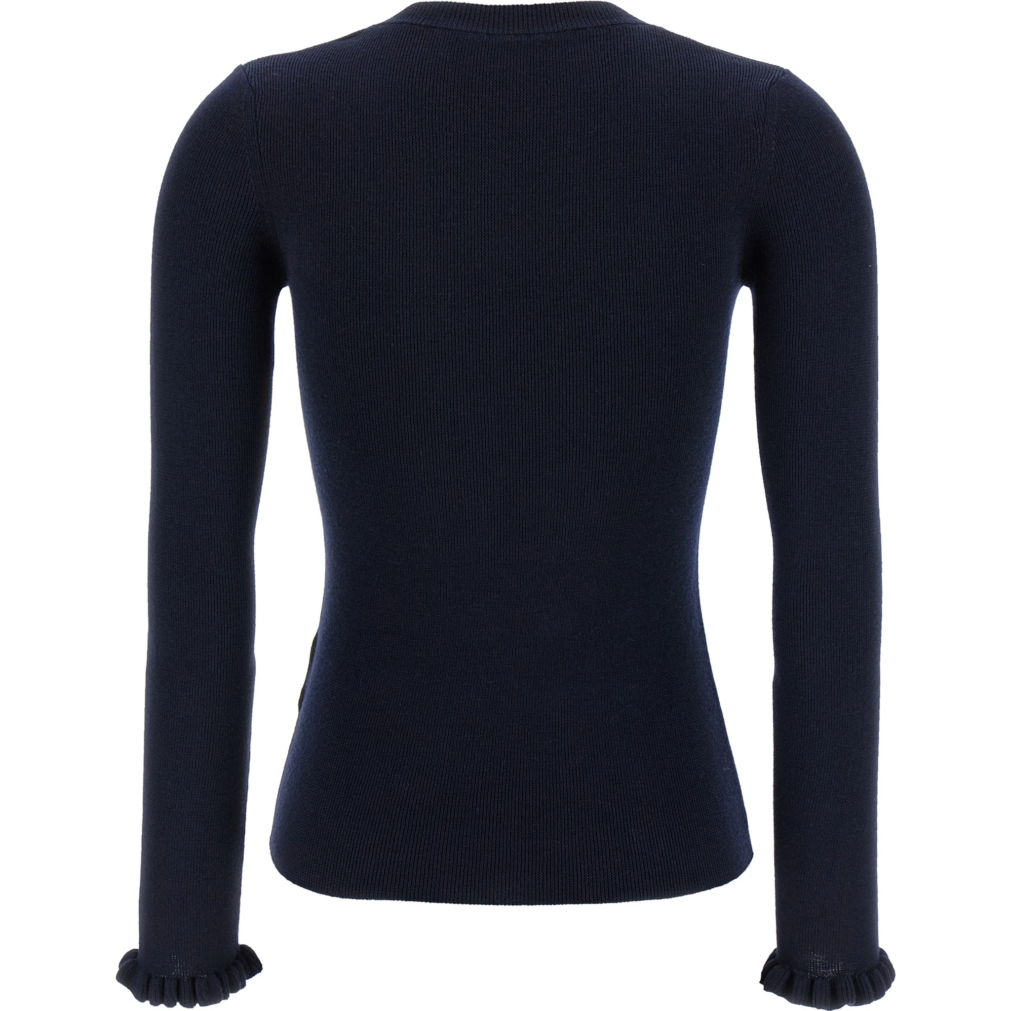 Blue Virgin Wool Cardigan