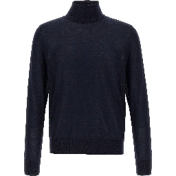 Blue Virgin Wool Cardigan