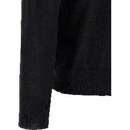 Black Wool Polo Shirt