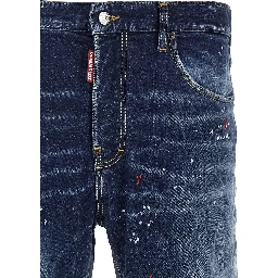 Blue Cotton Relaxed Fit Jeans