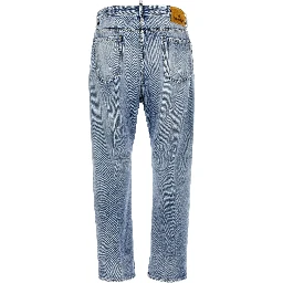 Blue Cotton Relaxed Fit Jeans