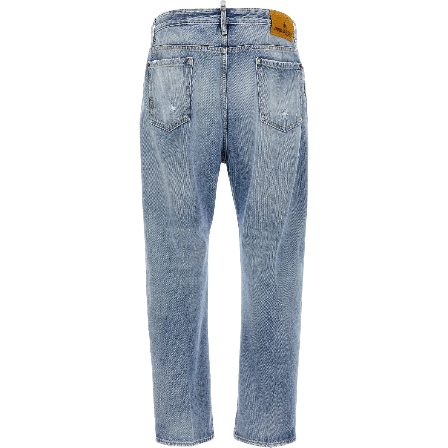 Blue Cotton Relaxed Fit Jeans