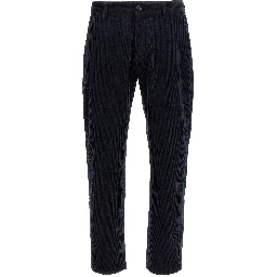 Blue Cotton Chino Pants