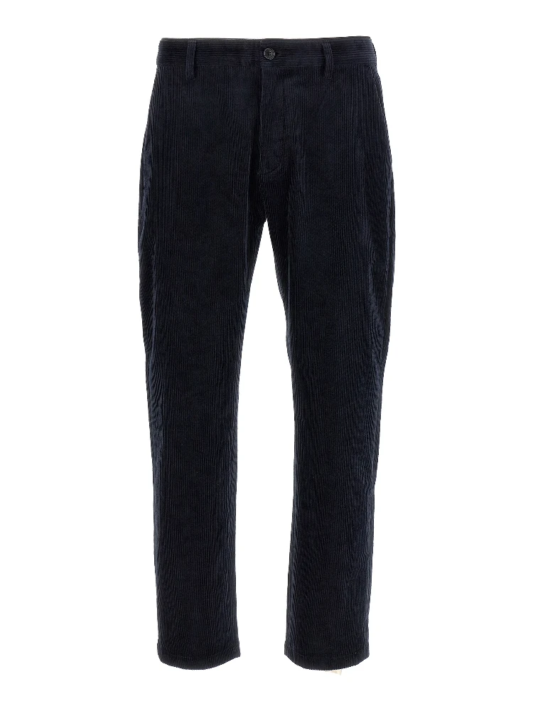 Blue Cotton Chino Pants