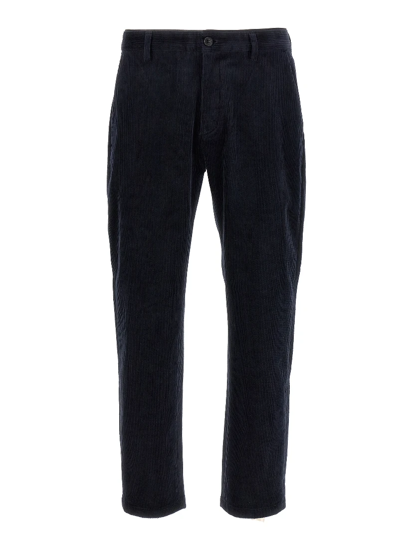 Blue Cotton Chino Pants