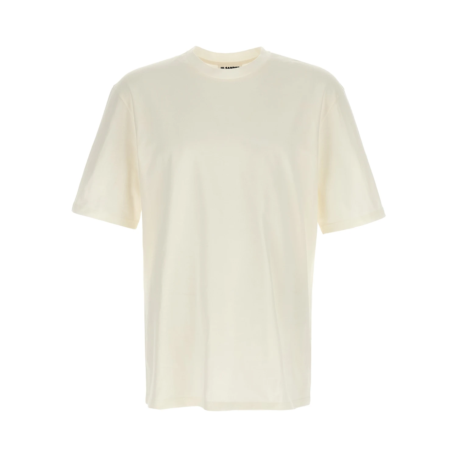 White Cotton Long Sleeve T-Shirt